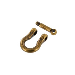Shackle with screw pin BG-7485 (6mm, Antique)