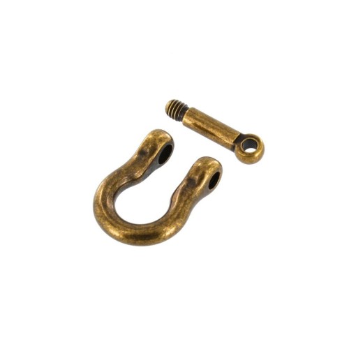 Shackle with screw pin BG-7485 (6mm, Antique)
