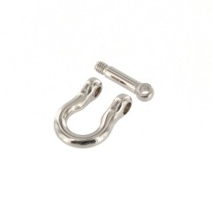 Shackle with screw pin BG-7485 (6mm, Nickel)