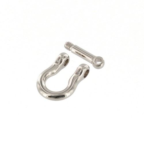 Shackle with screw pin BG-7485 (6mm, Nickel)