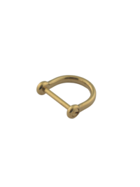 Застежка с винтом Wuta-231 (17мм, латунь)