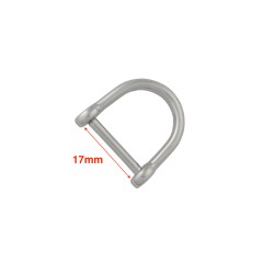 Shackle with screw pin Wuta-232 (17mm, Nickel)