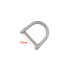 Shackle with screw pin Wuta-232 (17mm, Nickel)