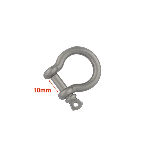 Shackle with screw pin Wuta-233 (10mm, Nickel)