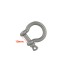 Shackle with screw pin Wuta-233 (10mm, Nickel)