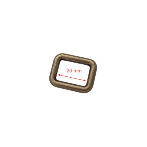 Square loop ZAC-3945 20mm (Antique Brass)