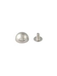 Ножка для сумок Hermes 12мм (полукруглая, хром)