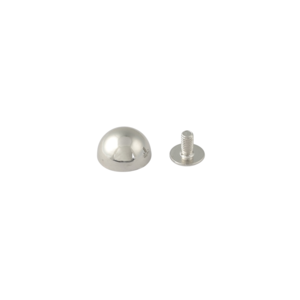 Ножка для сумок Hermes 12мм (полукруглая, хром)