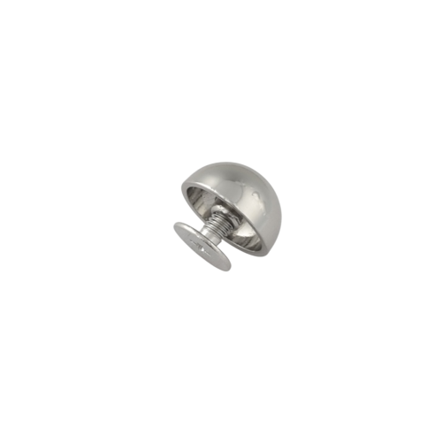 Hermes bag foot 12mm (Semiround, Chrome)