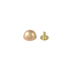 Ножка для сумок Hermes 12мм (полукруглая, золото)