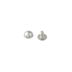 Hermes bag foot 8mm (Semiround, Chrome)
