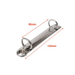 Ring binder 123/20mm (2 rings, Nickel)