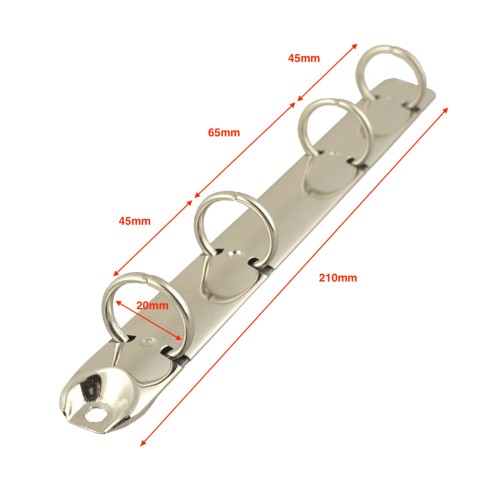 Ring binder (210/20mm, Nickel)