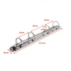 Ring binder (210/25mm, Nickel)
