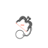 Wuta mouth clasp 40mm (Black Nickel)