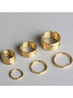 Кольцо витое из латуни 35мм