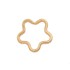 Flat Key ring Star (Steel,Gold)