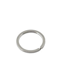 Кольцо витое плоское 32мм (сталь,никель)