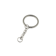 Keyring 32mm with chain (Nickel)