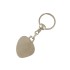 Flat key ring with charm (Nickel)