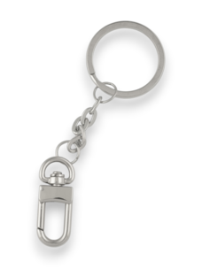 Кольцо витое с карабином Wuta (хром)