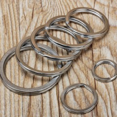 Flat Key ring 20mm (Stainless steel)