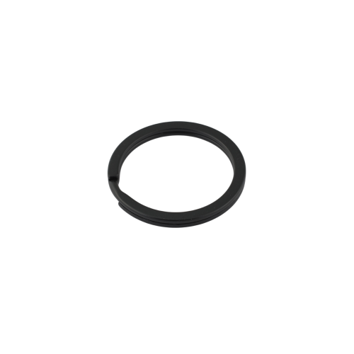 Flat Key ring 30mm (Steel, Black)