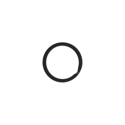 Flat Key ring 30mm (Steel, Black)