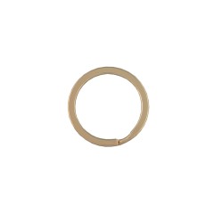 Flat Key ring 30mm (Steel, Gold)