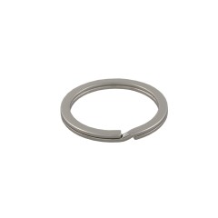 Flat Key ring 30mm (Steel, Nickel)