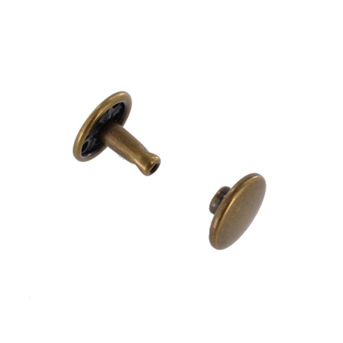 Double cap rivet 11mm (Antique, Steel)