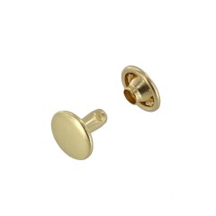 Double cap rivet 11mm (Brass, Steel)