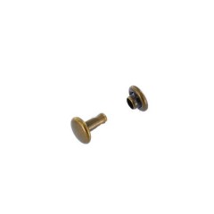 Double cap rivet 6mm (Antique, Steel)