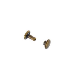 Double cap rivet 6mm (Antique, Steel)
