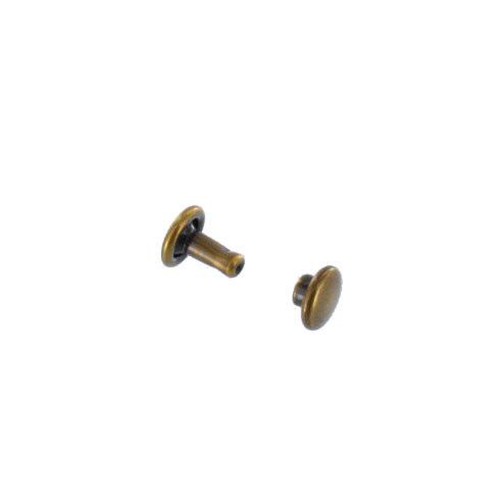 Double cap rivet 6mm (Antique, Steel)
