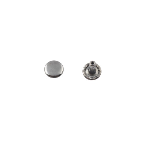 Double cap rivet 6mm (Black Nickel, Steel)