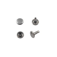 Double cap rivet 6mm (Black Nickel, Steel)