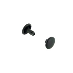 Double cap rivet 6mm (Black Oxide, Steel)