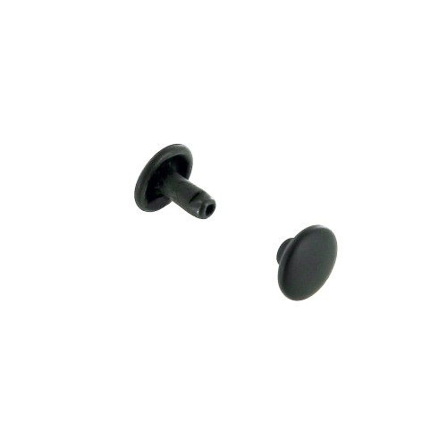 Double cap rivet 6mm (Black Oxide, Steel)