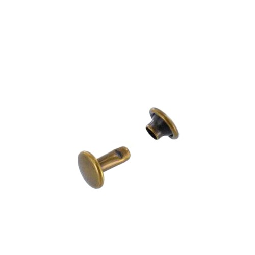 Double cap rivet 7mm (Antique, Steel)