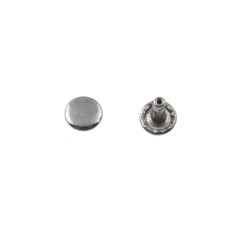 Double cap rivet 7mm (Black Nickel, Steel)