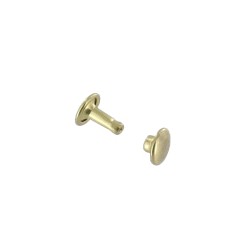 Double cap rivet 7mm (Brass, Steel)