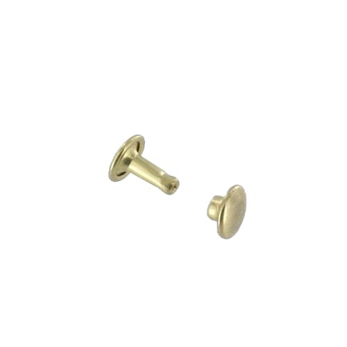 Double cap rivet 7mm (Brass, Steel)