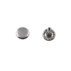 Double cap rivet 9mm (Black Nickel, Steel)