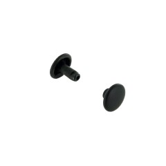 Double cap rivet 9mm (Black Oxide, Steel)