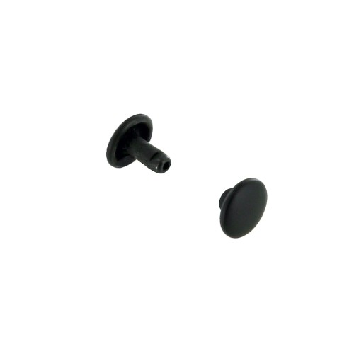 Double cap rivet 9mm (Black Oxide, Steel)
