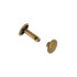 Double cap rivet Buckleguy 9mm LONG (Antique Brass)