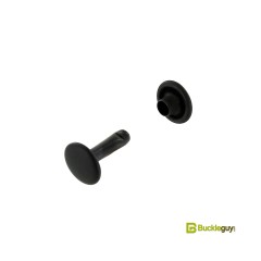 Double cap rivet Buckleguy 9mm LONG (Black)