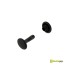 Double cap rivet Buckleguy 9mm LONG (Black)