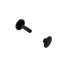 Double cap rivet Buckleguy 9mm LONG (Black)